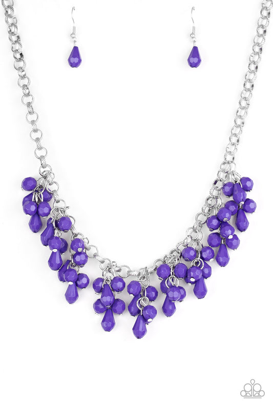 Modern macarena purple necklace