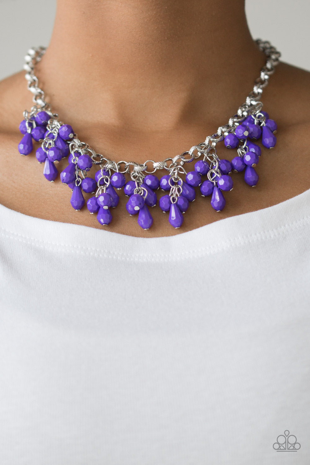 Modern macarena purple necklace